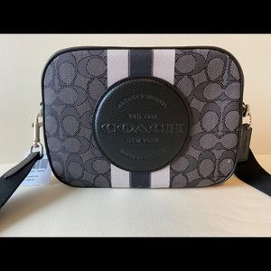 Dempsey Camera Bag- Signature Jacquard With Stripe